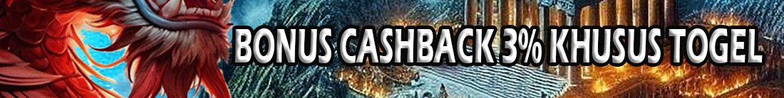 BONUS CASH BACK TOGEL 3%